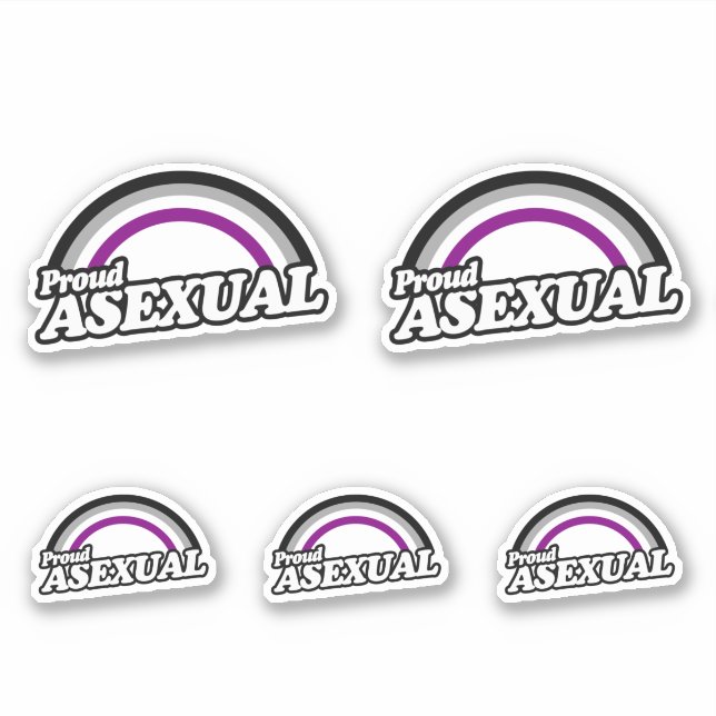 asexual und stolz aufkleber (Vorderseite)