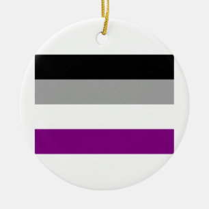ASEXUALE FLAGGEN-VORLAGE KERAMIKORNAMENT