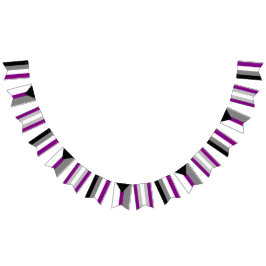 Asexuale Spektrum-Flaggen-Flaggen Wimpelkette