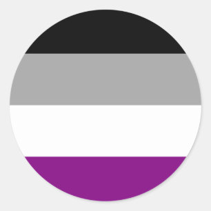 Asexuale Stolz-Aufkleber Runder Aufkleber