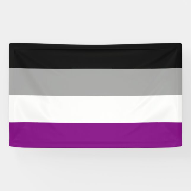 Asexuale Stolz-Flagge Banner (Horizontal)