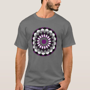 Asexuale Stolz-Flagge färbt Mandala LGBT T-Shirt