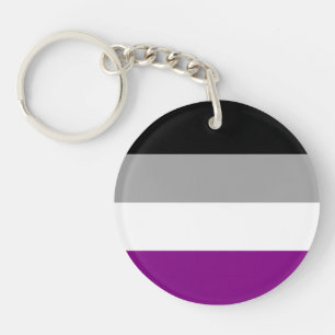 Asexuale Stolz-Flagge Schlüsselanhänger