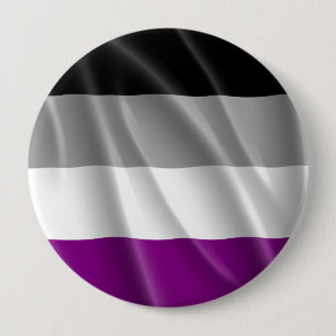 ASEXUALE STOLZ-FLAGGEN-GEWELLTER ENTWURF BUTTON