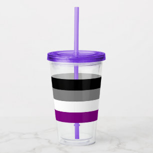 Asexuale Trommel Acryltrinkbecher