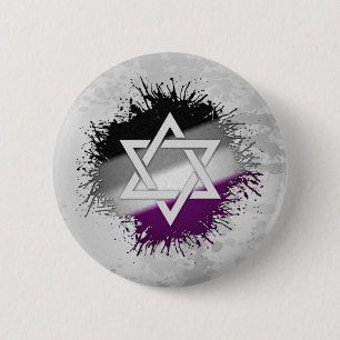 Asexualer Davidsstern Button