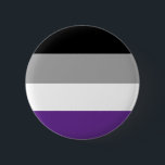 Asexualer Flaggen-Knopf Button<br><div class="desc">Zeigen Sie Ihren Asstolz mit diesem snazzy Flaggenknopf in Schwarzem, in Grauem, in weißem und in Lila. Alle Erträge von den Verkäufen von Waren im Neu-England Asse Zazzle Speicher gehen, Auftrag NEAS zu stützen, um sicheren und bestätigenraum für asexuale Spektrumvölker zur Verfügung zu stellen, wecken Bewusstsein der asexualen Spektrumidentitäten und...</div>