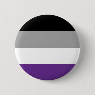 Asexualer Flaggen-Knopf Button