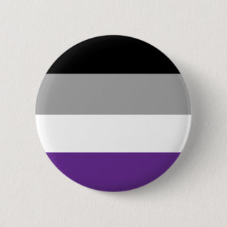 Asexualer Flaggen-Knopf Button