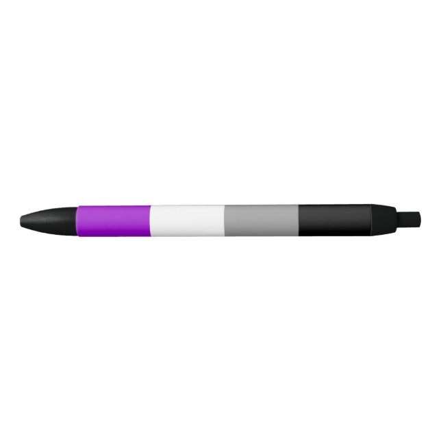 Asexualer Flaggen-Stift Kugelschreiber (Vorderseite)