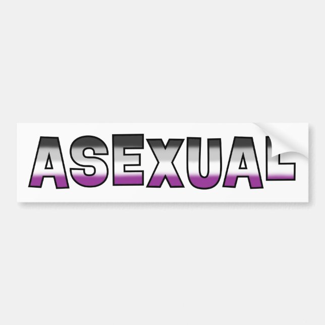 Asexualer Stolz Autoaufkleber (Vorne)