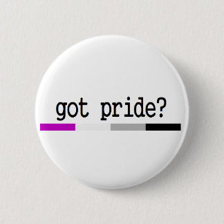 Asexualer Stolz "got Stolz?" Schlüsselanhänger Button