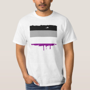 ASEXUALER STOLZ-STREIFEN-ENTWURF T-Shirt