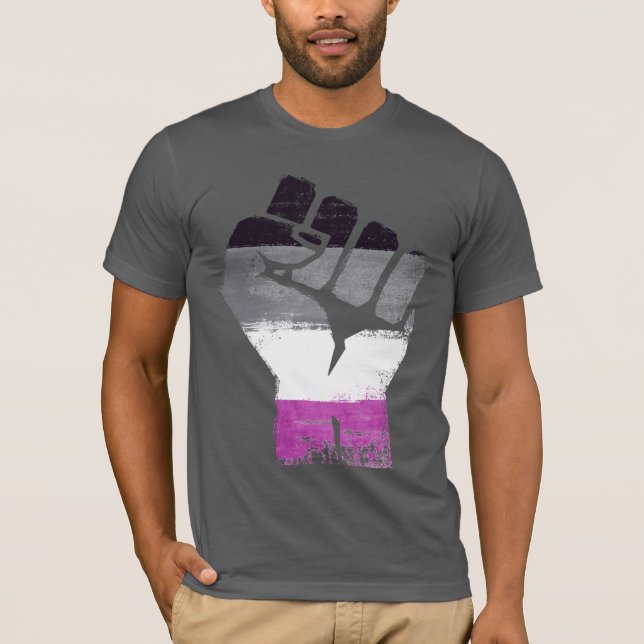 Asexualer Stolz und Power T-Shirt (Vorderseite)