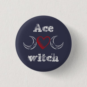 (Asexuales) Abzeichen der Ashexe/ Button