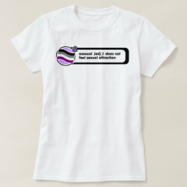 Asexuales Pop-Oben Definitions-Shirt T-Shirt