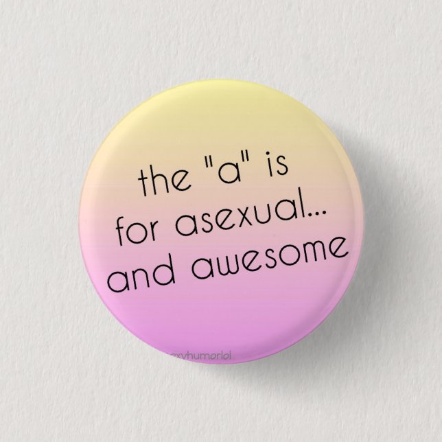 Asexuales Stolz-Button Button (Vorderseite)