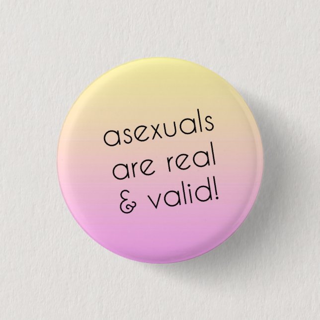 Asexuales Stolz-Button Button (Vorderseite)