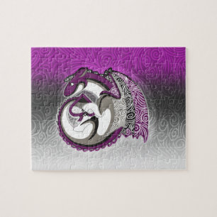Asexuales Stolz-Drache-Puzzlespiel Puzzle
