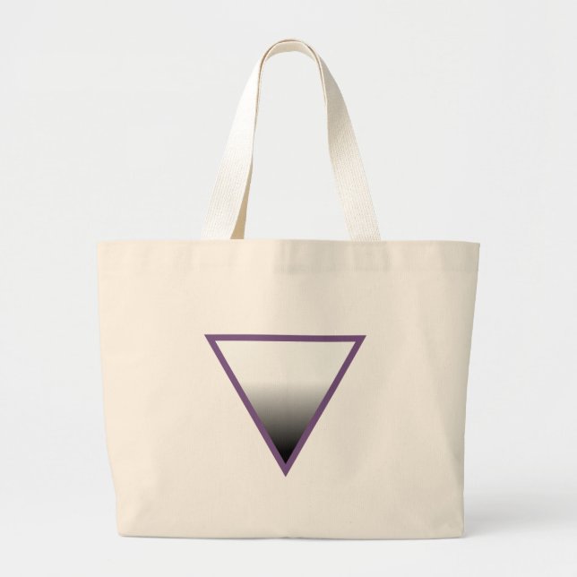 Asexuales Symbol Jumbo Stoffbeutel (Vorne)