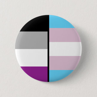 Asexuales und Transport-Flaggen-Abzeichen Button