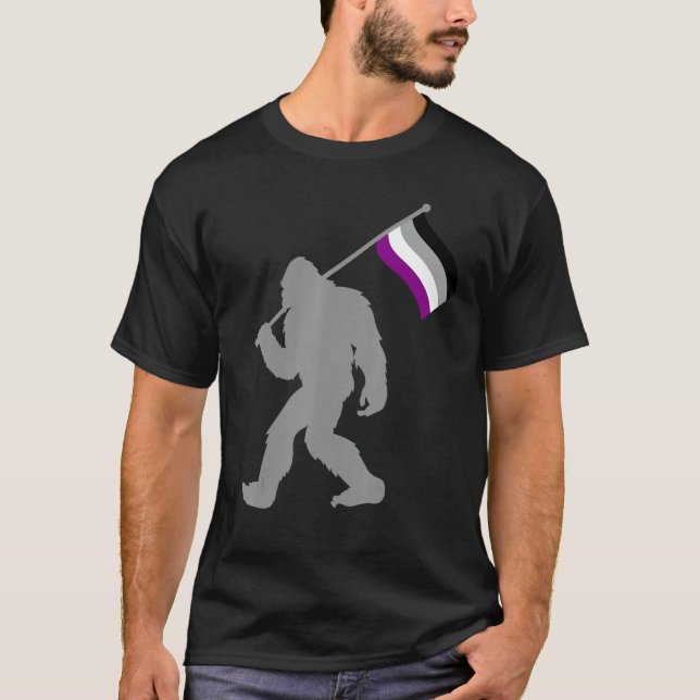 Asexualität: Flag-Monster auf ACE Asexual T-Shirt (Vorderseite)