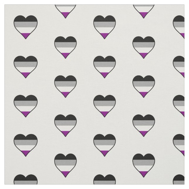 Asexualität stolz auf Herzen Stoff (Muster)