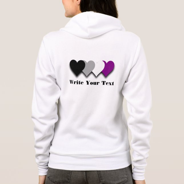 Asexualität stolz Hoodie (Rückseite)