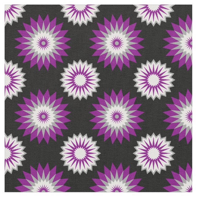 Asexualität: Stolz / Schwarze Blume Stoff (Nahaufnahme)
