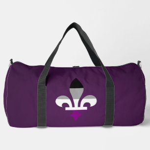Asexualitäts-Stolz fleur-de-lis Duffle Bag