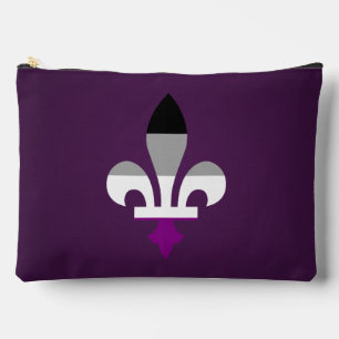 Asexualitäts-Stolz Fleur-de-lis Zubehörtasche