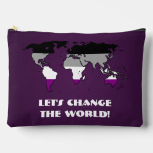 Asexualitäts-Stolz-Karte der Welt  Zubehörtasche