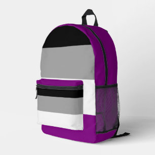 Asexualitäts-Stolzflagge Bedruckter Rucksack