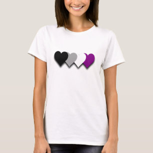 Asexualitystolz-Herzen T - Shirt