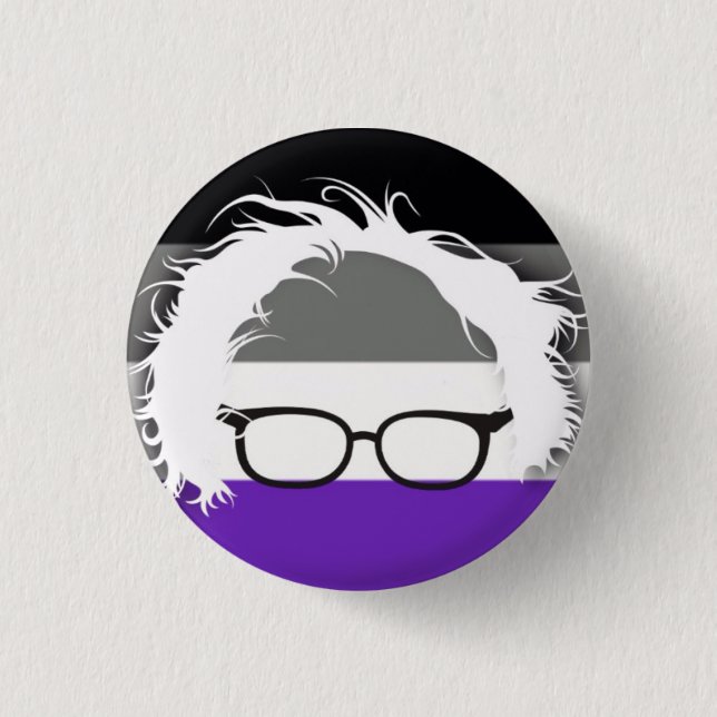 Asexuals für Bernie-Sandpapierschleifmaschinen Button (Vorderseite)