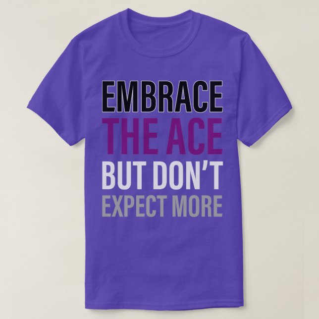 Asexuelle Emulierung der Ace-Asexualität LGBTIA T-Shirt (Design vorne)
