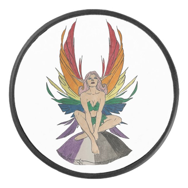 Asexuelle Fee Eishockey Puck (Vorderseite)