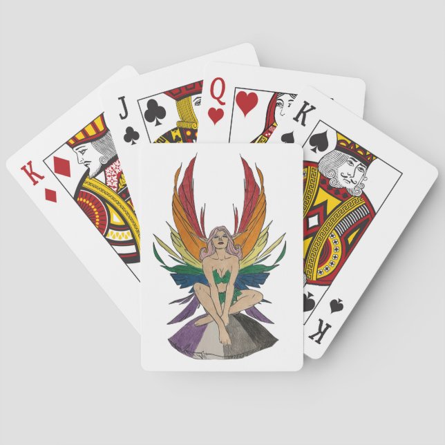 Asexuelle Fee Spielkarten (Rückseite)