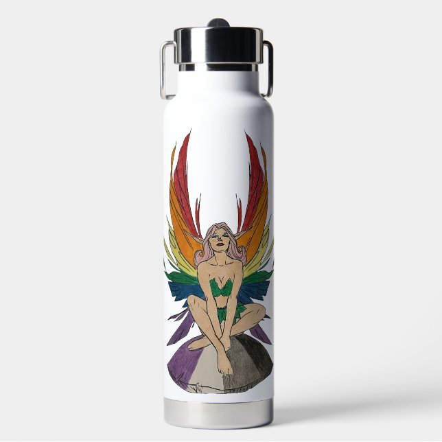 Asexuelle Fee Trinkflasche (Vorderseite)