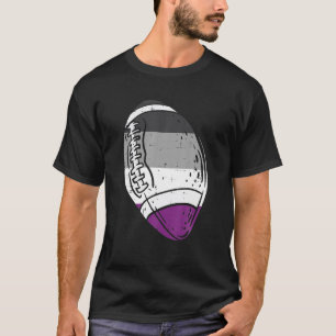 Asexuelle Flagge American Football LGBT Ace Pride T-Shirt