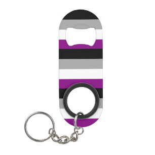 Asexuelle Flagge Mini Flaschenöffner