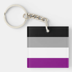 Asexuelle Flagge Schlüsselanhänger