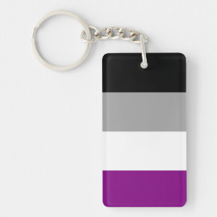 Asexuelle Flagge Schlüsselanhänger