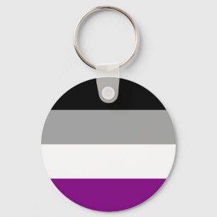 Asexuelle Flagge Schlüsselanhänger
