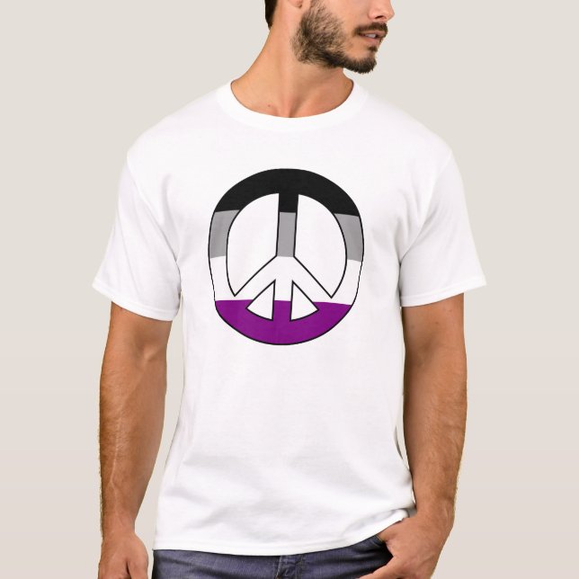 Asexuelle Friedenszeichen - Zeichen T - Shirt (Vorderseite)