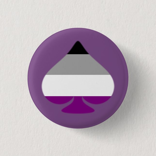 Asexuelle Pik-Ass Button (Vorderseite)