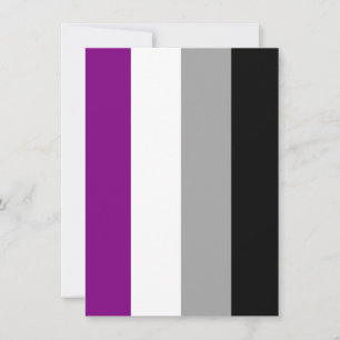 Asexuelle Pride-Flagge Feiertagskarte