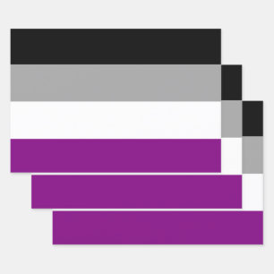 Asexuelle Pride-Flagge Geschenkpapier Set