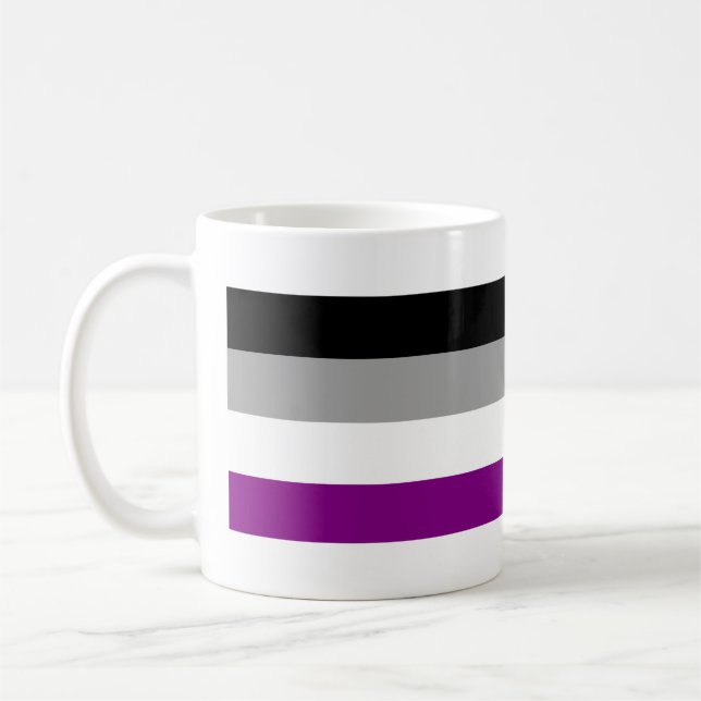 Asexuelle Pride-Flagge Kaffeetasse (Links)