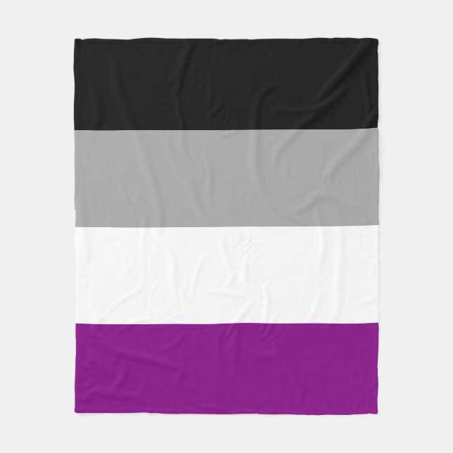 Asexuelle Pride-Flagge LGBTQ Fleecedecke (Vorderseite)